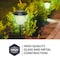 Newhouse Lighting Solar Black Outdoor LED Filament-Style Landscape Path Light, PK 4 SOLARPATHF2-2 - alternate 3